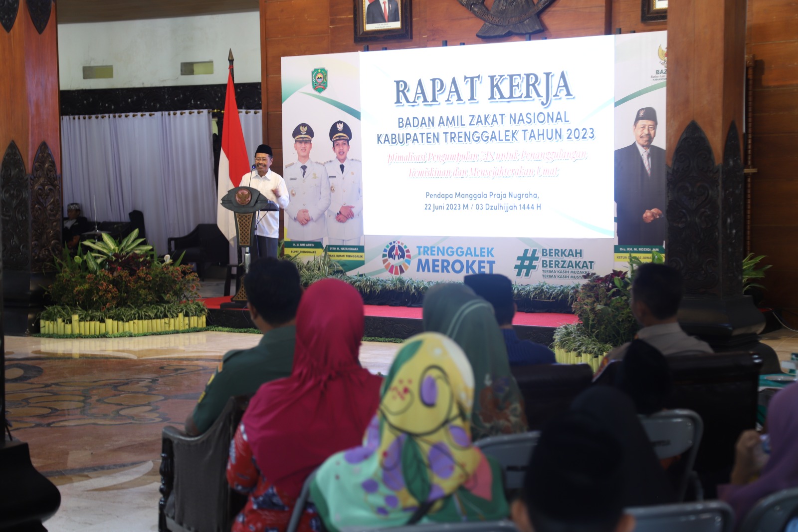 Optimalisasi Pengumpulan ZIS, Ketua BAZNAS Jatim Hadiri Rapat Kerja BAZNAS Kab. Trenggalek